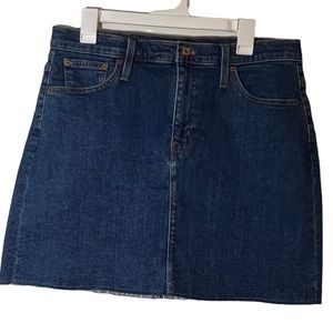 J. Crew Denim Jean Mini Skirt size 10